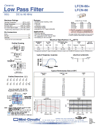 Datasheet LFCN-80+ manufacturer Mini-Circuits